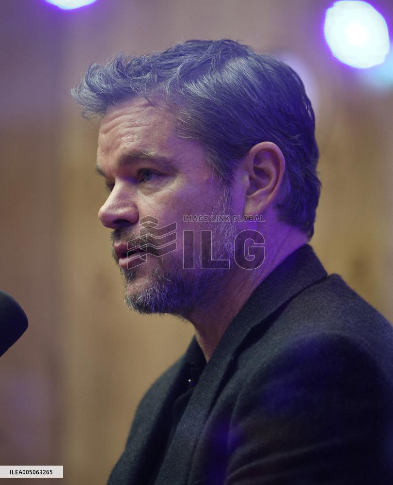 Matt Damon At World Economic Forum Annual Meeting - Davos