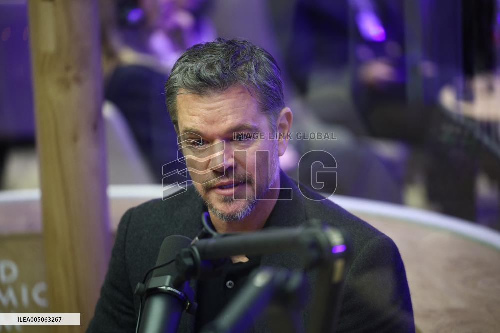 Matt Damon At World Economic Forum Annual Meeting - Davos