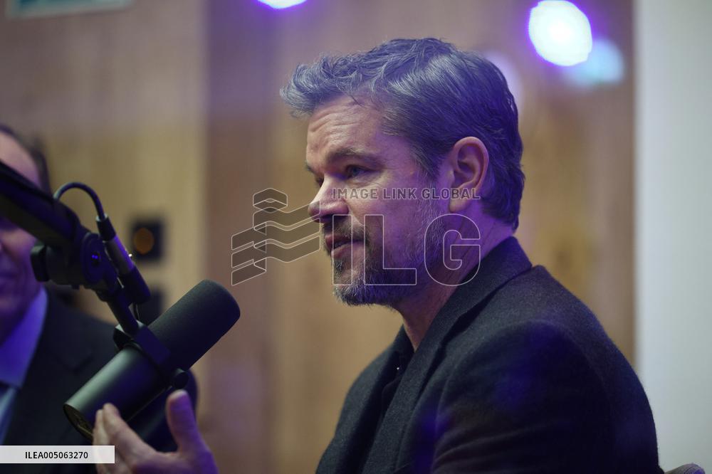 Matt Damon At World Economic Forum Annual Meeting - Davos
