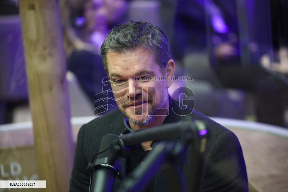 Matt Damon At World Economic Forum Annual Meeting - Davos