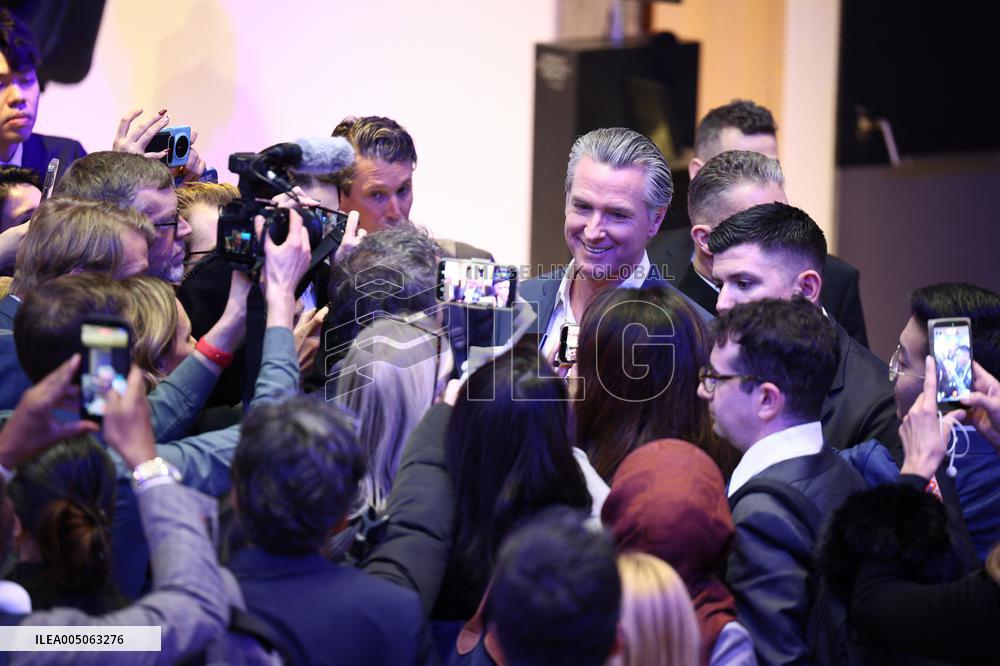 Gavin Newsom at World Economic Forum Annual Meeting - Davos