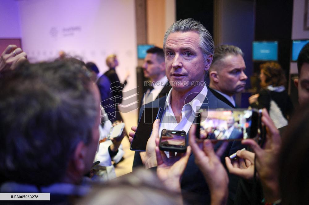 Gavin Newsom at World Economic Forum Annual Meeting - Davos