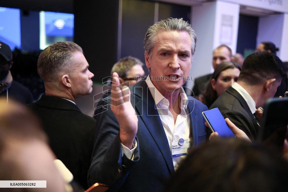 Gavin Newsom at World Economic Forum Annual Meeting - Davos