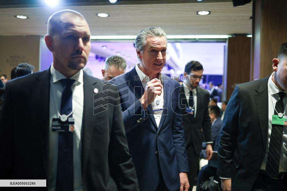 Gavin Newsom at World Economic Forum Annual Meeting - Davos