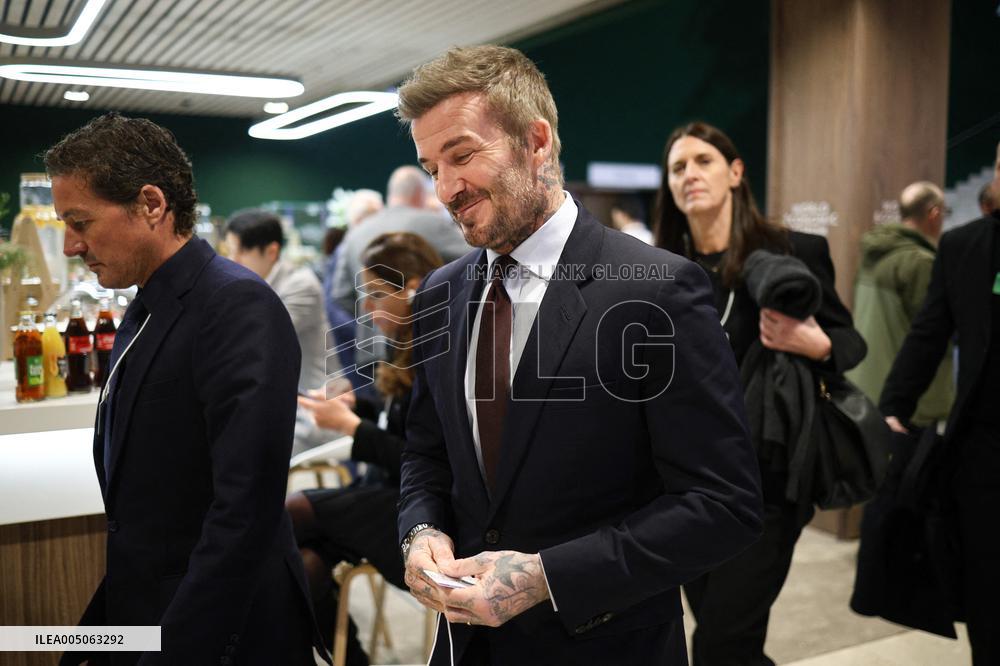 David Beckham At World Economic Forum Annual Meeting - Davos
