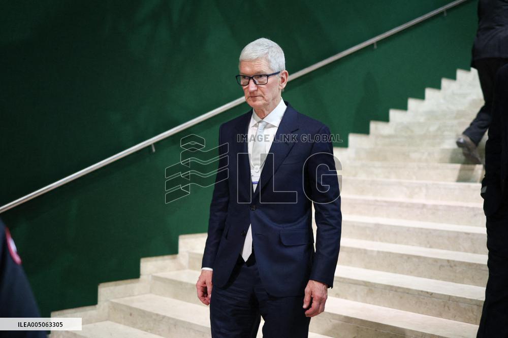 Tim Cook At World Economic Forum Annual Meeting - Davos