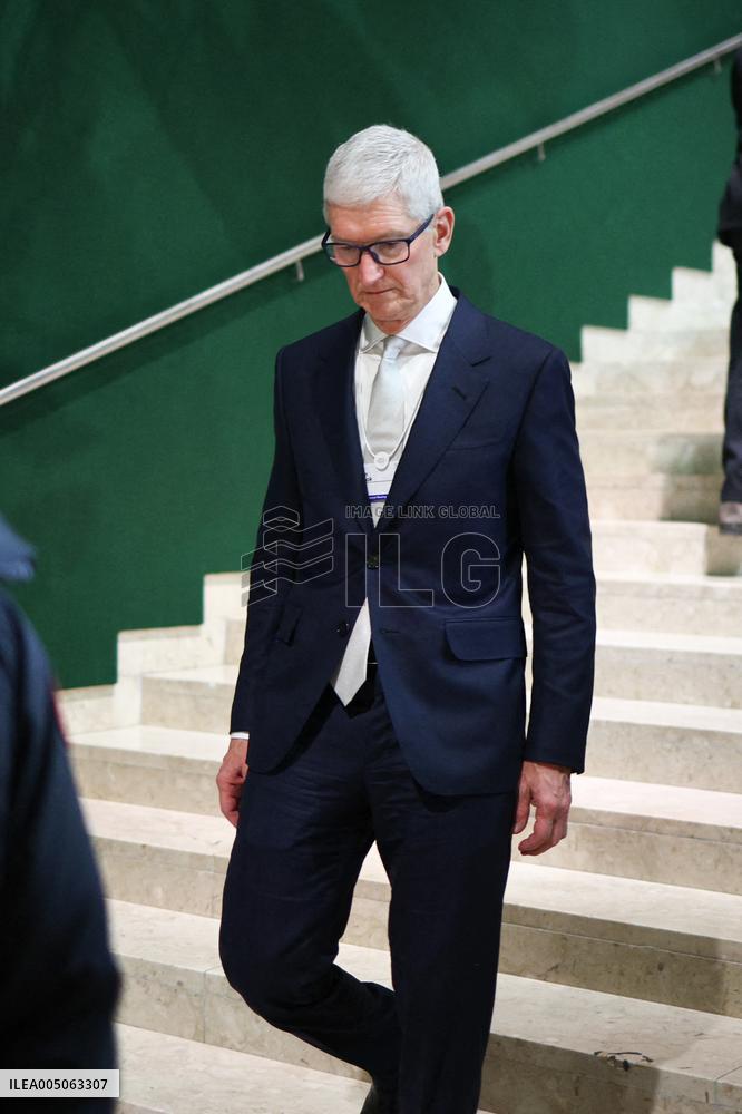 Tim Cook At World Economic Forum Annual Meeting - Davos