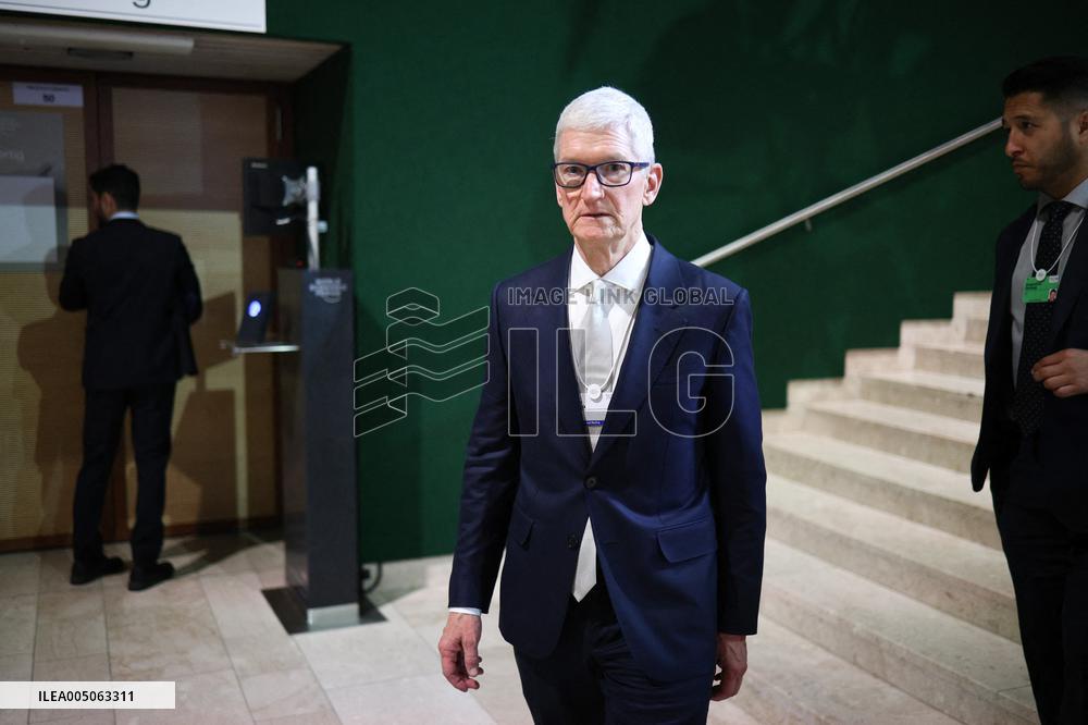 Tim Cook At World Economic Forum Annual Meeting - Davos