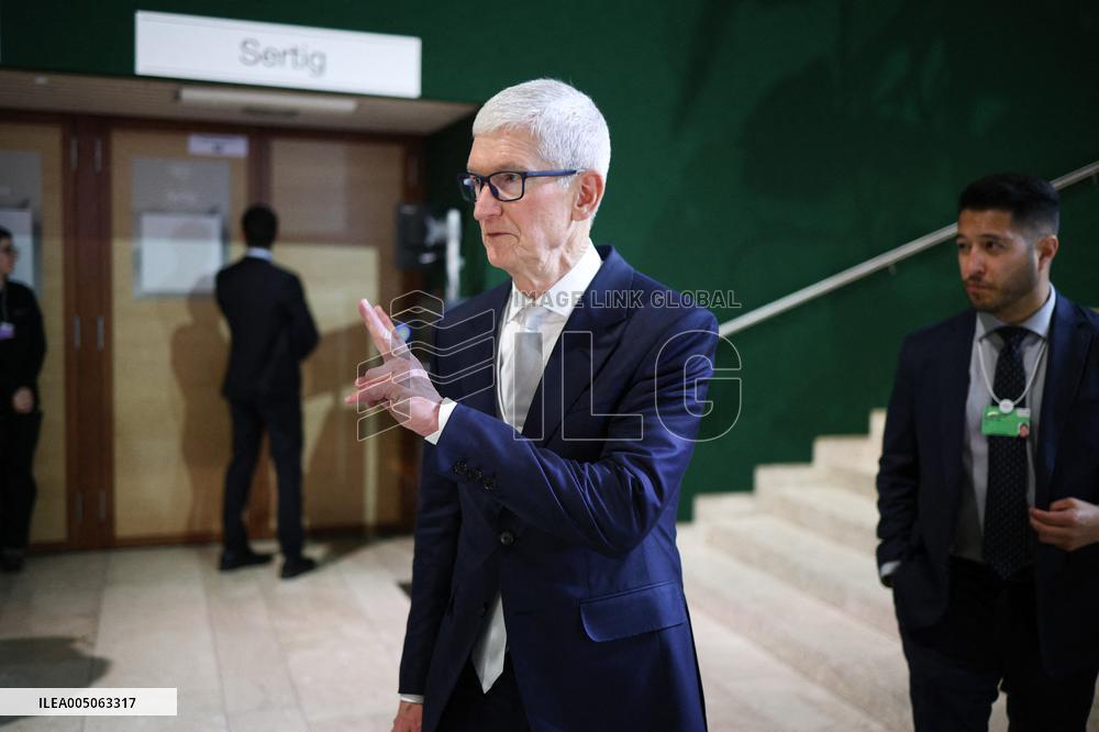 Tim Cook At World Economic Forum Annual Meeting - Davos