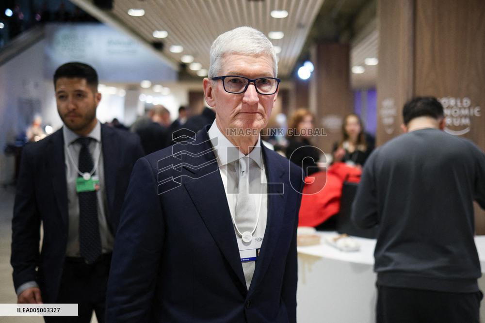 Tim Cook At World Economic Forum Annual Meeting - Davos