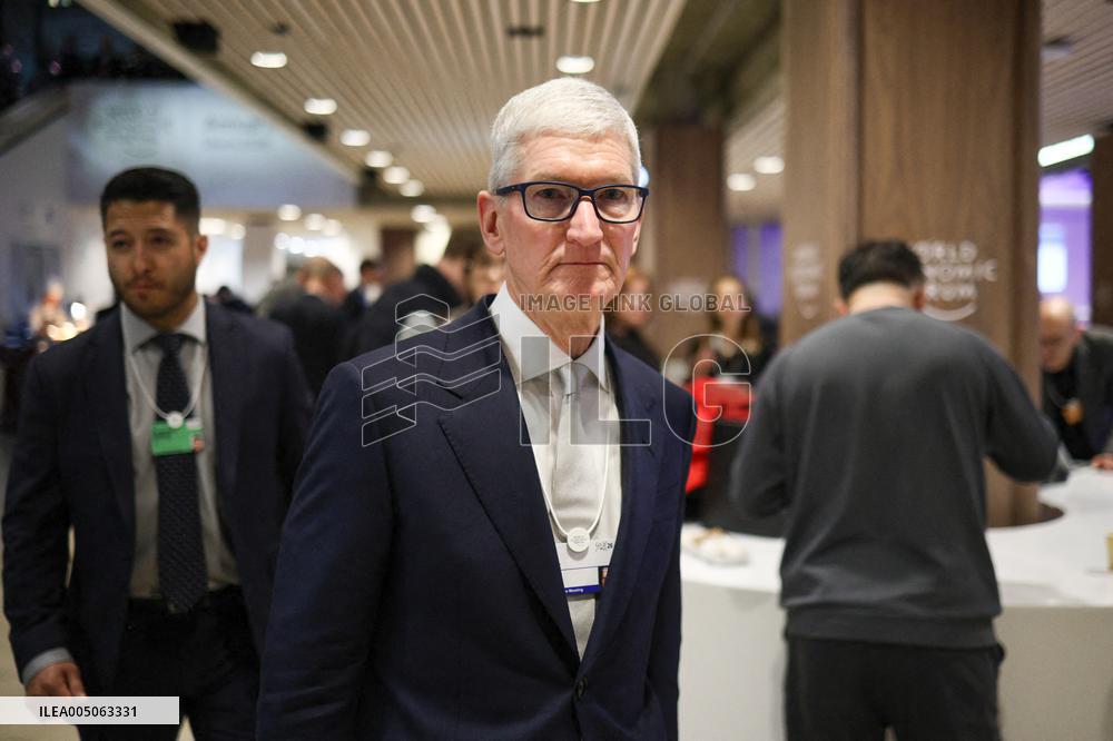 Tim Cook At World Economic Forum Annual Meeting - Davos