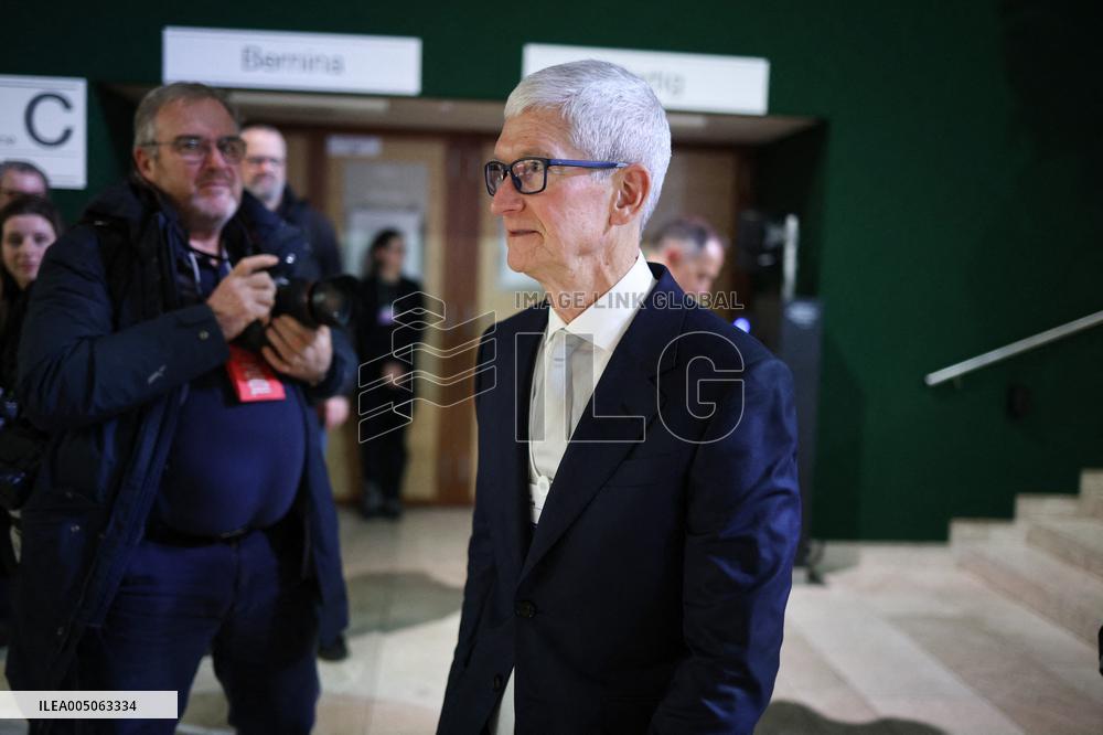 Tim Cook At World Economic Forum Annual Meeting - Davos