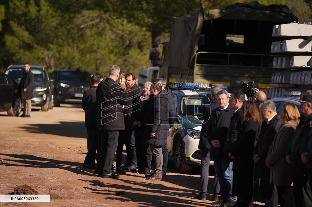 Royals Visit To Command Post After Adamuz Railway Train Accident - Spain