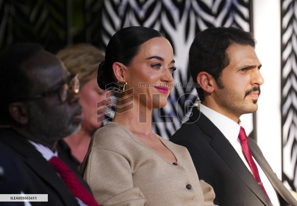 Katy Perry and Justin Trudeau at World Economic Forum Annual Meeting 2026 - Davos