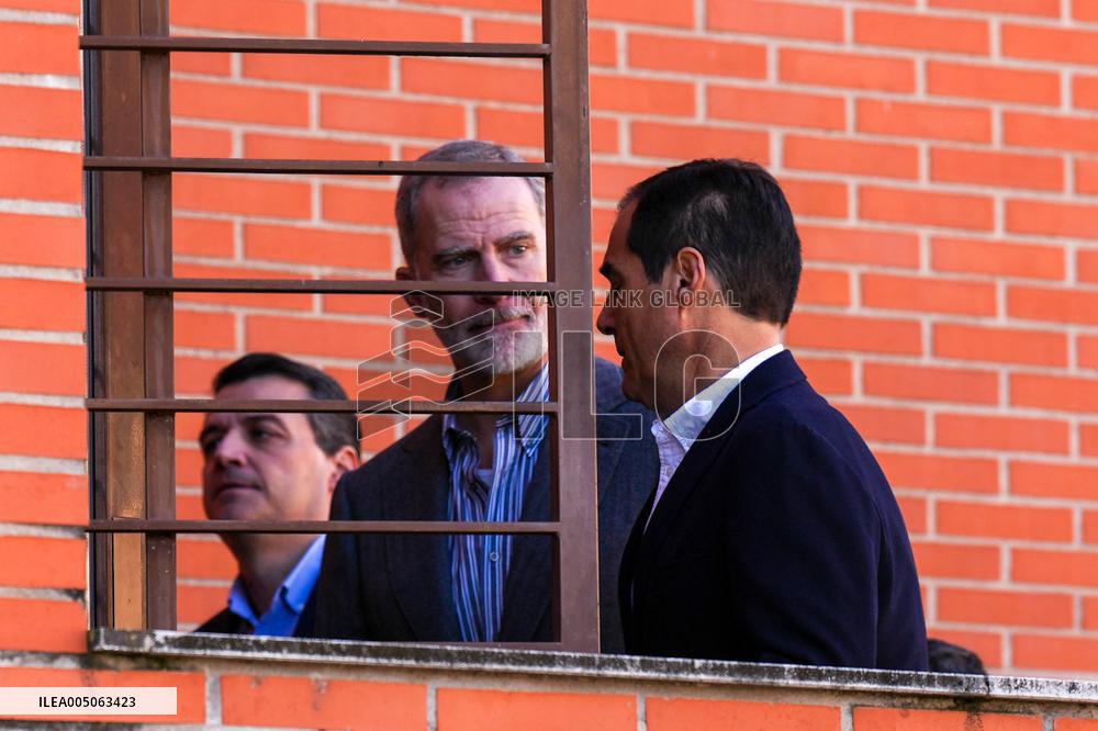 Royals Visit To Command Post After Adamuz Railway Train Accident - Spain