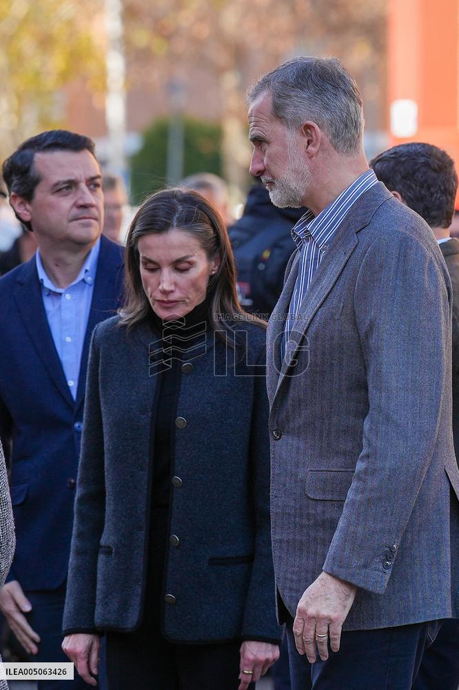Royals Visit To Command Post After Adamuz Railway Train Accident - Spain