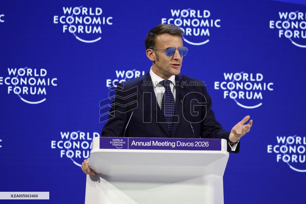 Macron at World Economic Forum Annual Meeting 2026 - Davos