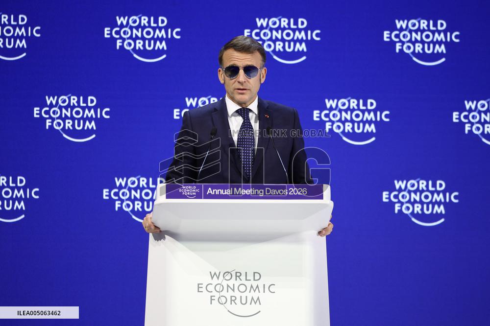Macron at World Economic Forum Annual Meeting 2026 - Davos