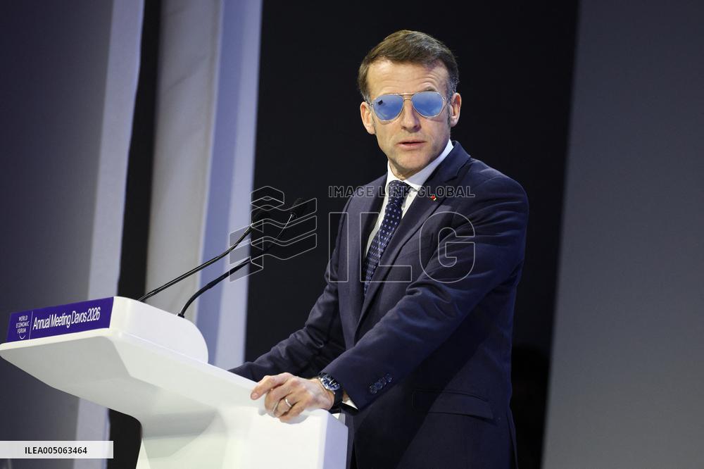 Macron at World Economic Forum Annual Meeting 2026 - Davos