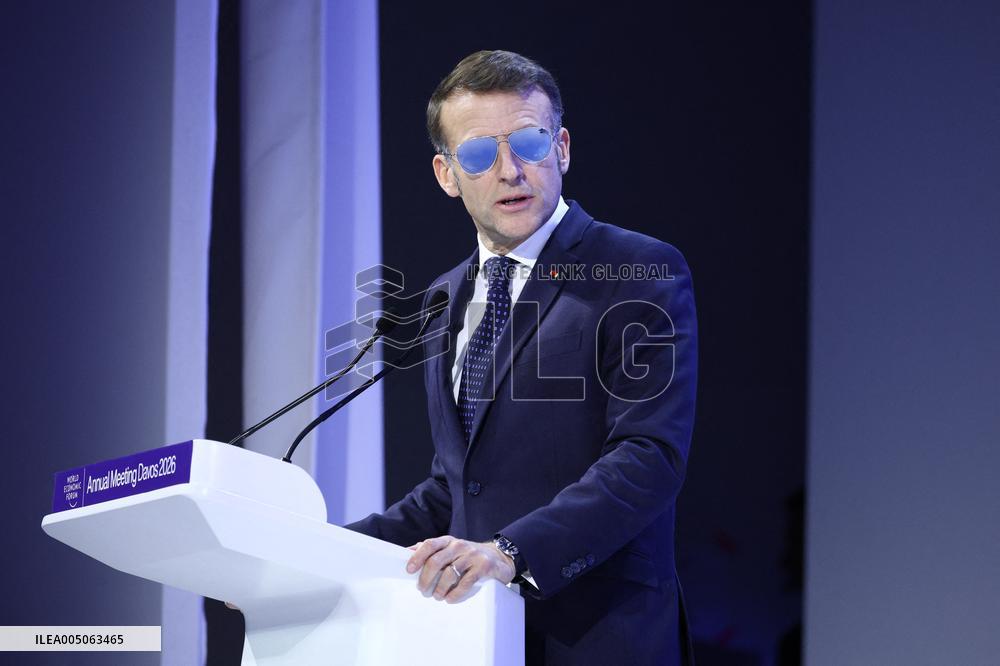 Macron at World Economic Forum Annual Meeting 2026 - Davos