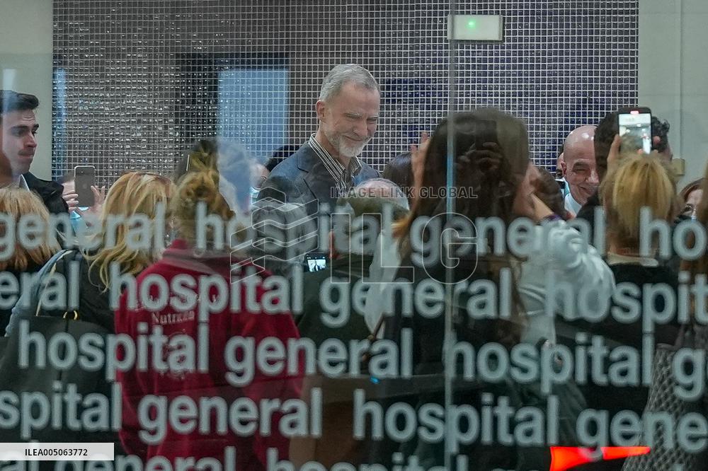 Royals Visit To Command Post After Adamuz Railway Train Accident - Spain