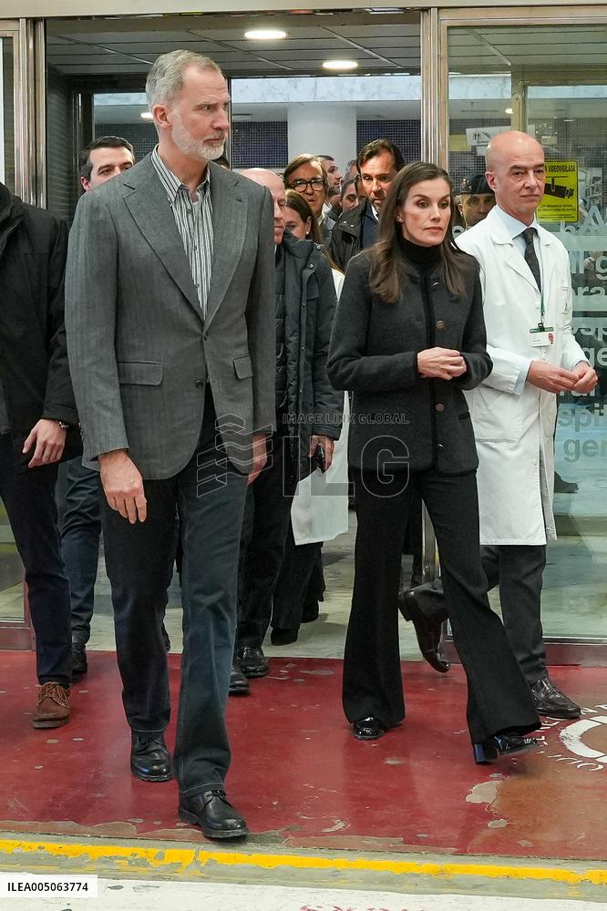 Royals Visit To Command Post After Adamuz Railway Train Accident - Spain