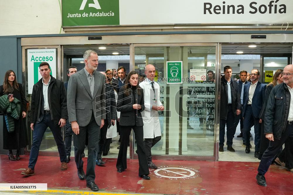 Royals Visit To Command Post After Adamuz Railway Train Accident - Spain