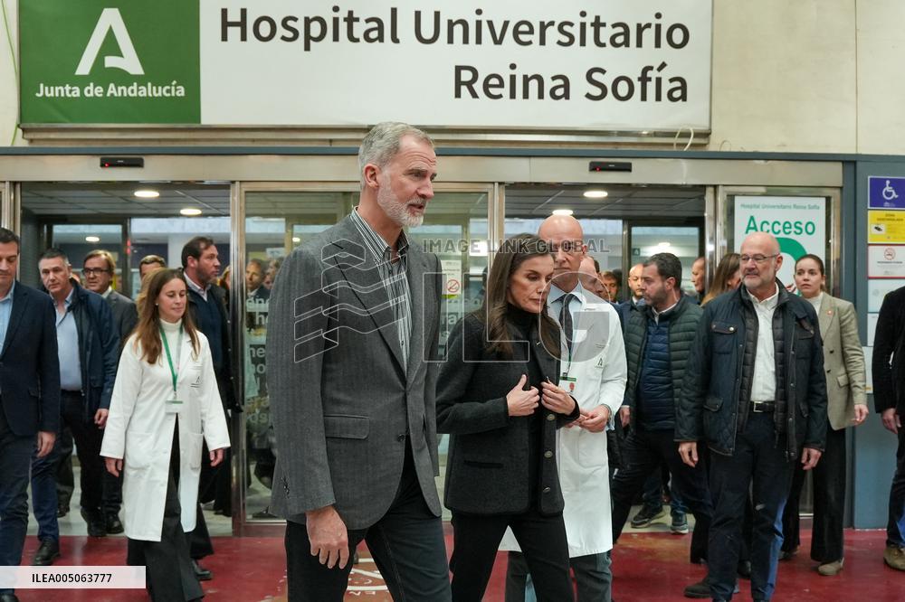 Royals Visit To Command Post After Adamuz Railway Train Accident - Spain