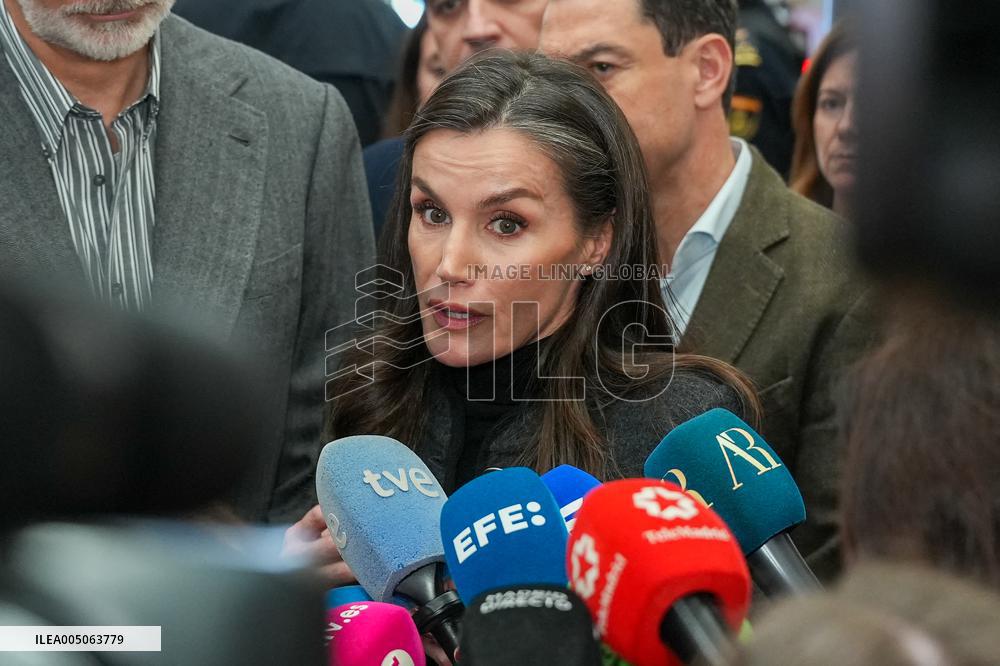 Royals Visit To Command Post After Adamuz Railway Train Accident - Spain