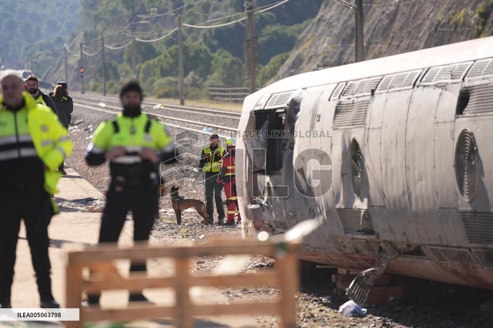Train Derailment Aftermath - Adamuz