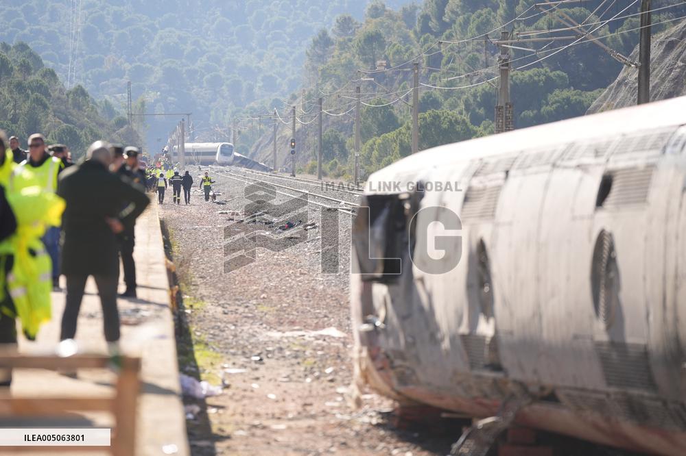 Train Derailment Aftermath - Adamuz