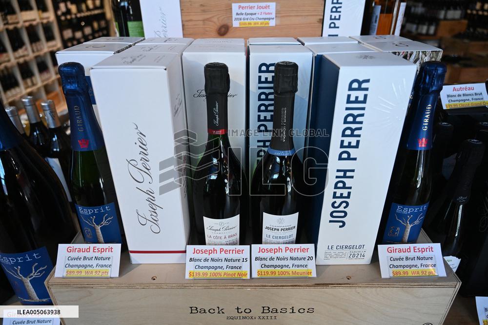 President Trump threatened to impose 200 percent tariffs on French wine