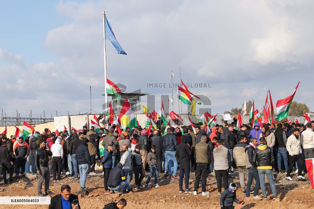 Demonstration in Support of Kurds in Syria - Iraq