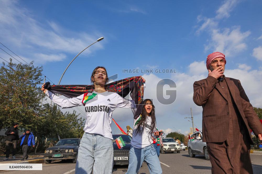 Demonstration in Support of Kurds in Syria - Iraq