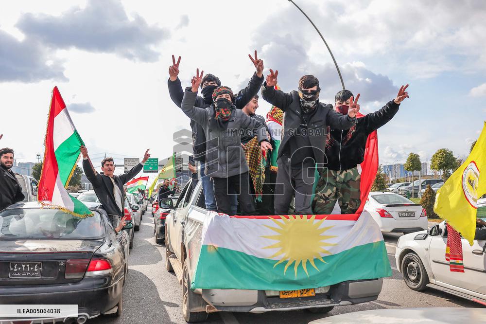 Demonstration in Support of Kurds in Syria - Iraq