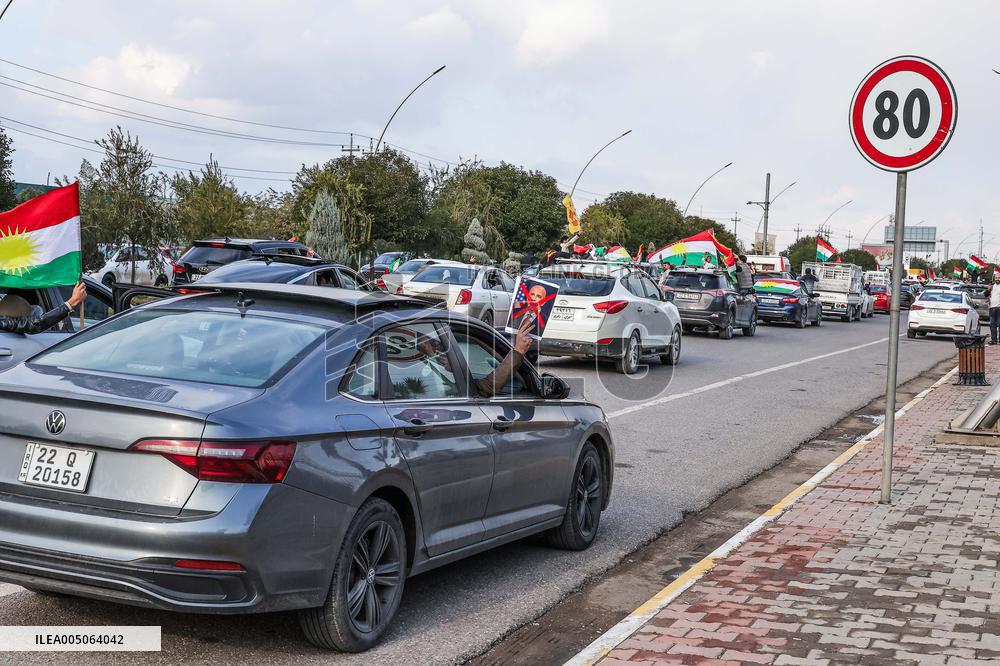 Demonstration in Support of Kurds in Syria - Iraq