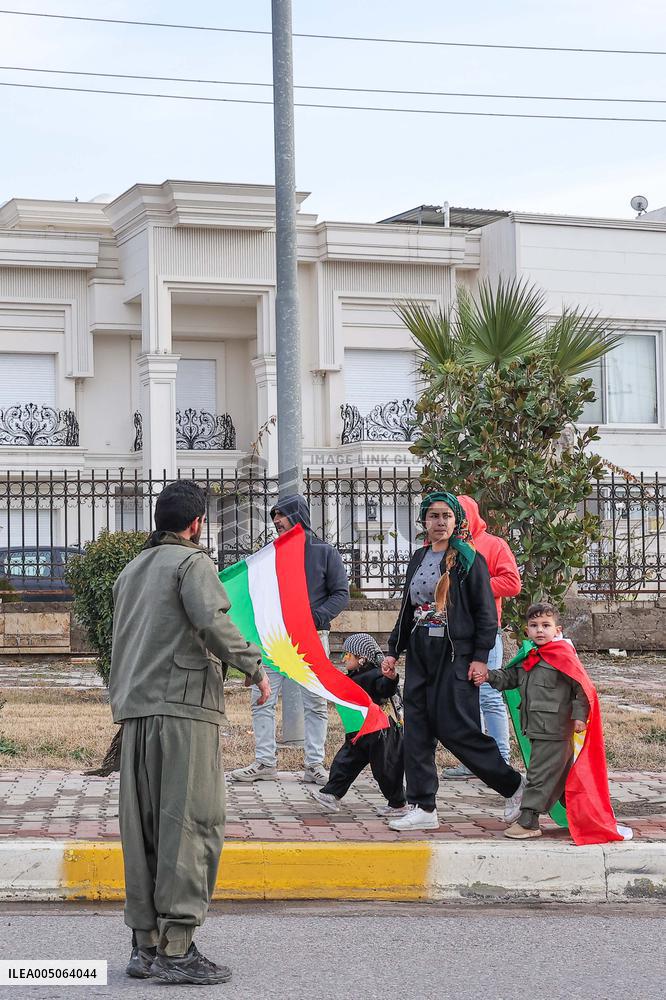 Demonstration in Support of Kurds in Syria - Iraq