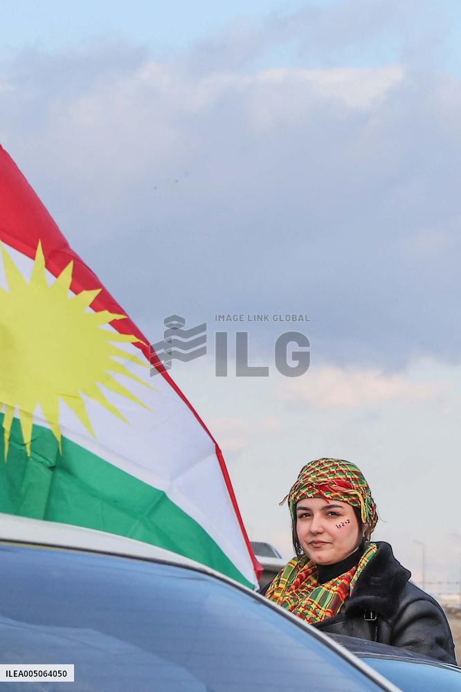Demonstration in Support of Kurds in Syria - Iraq