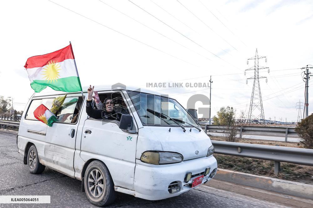 Demonstration in Support of Kurds in Syria - Iraq