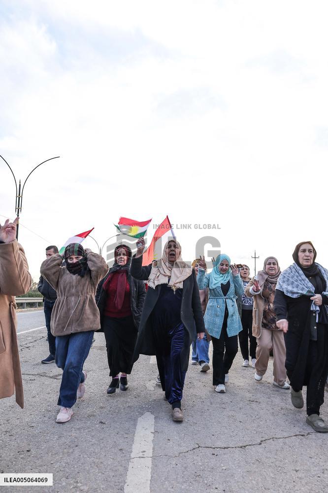 Demonstration in Support of Kurds in Syria - Iraq