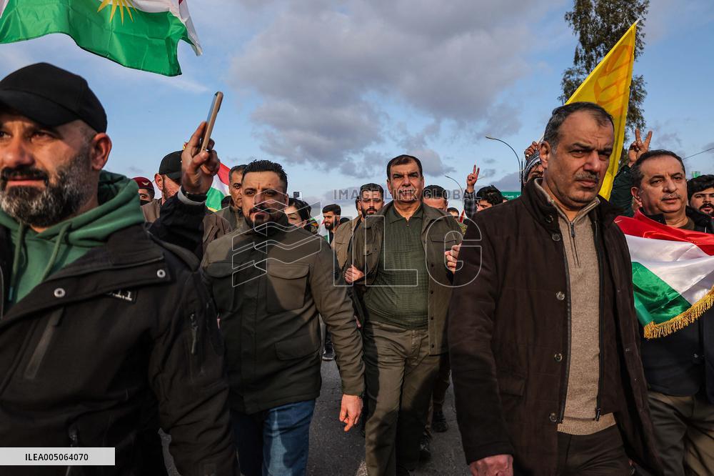 Demonstration in Support of Kurds in Syria - Iraq