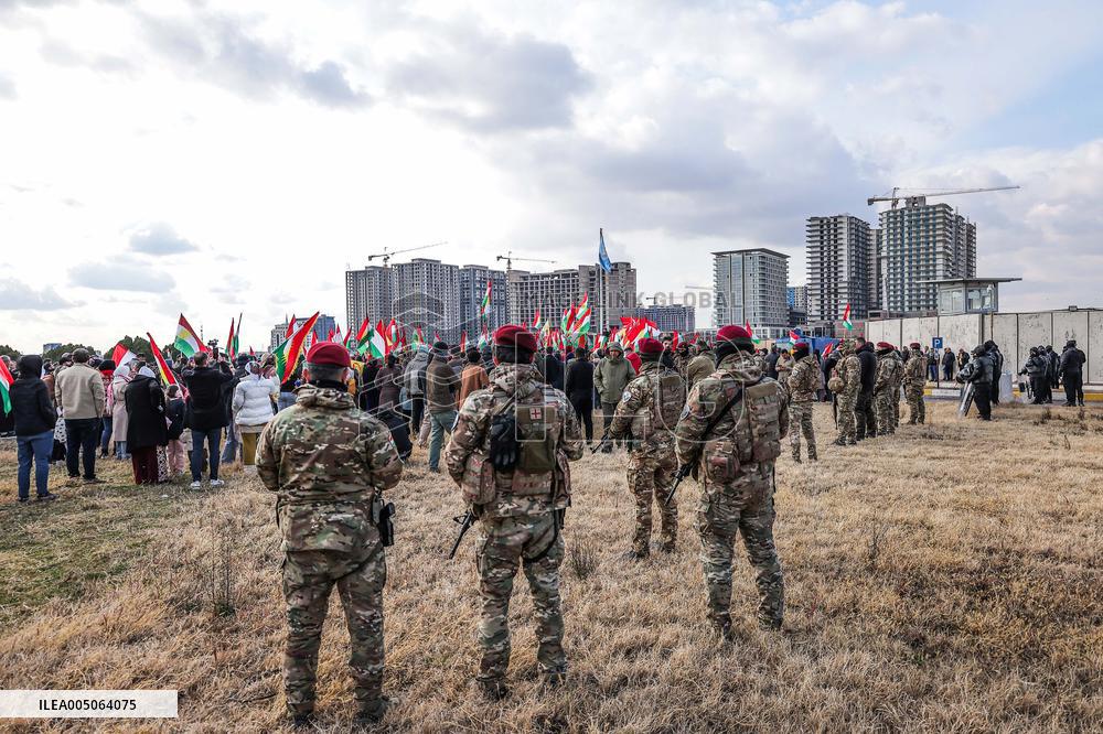 Demonstration in Support of Kurds in Syria - Iraq