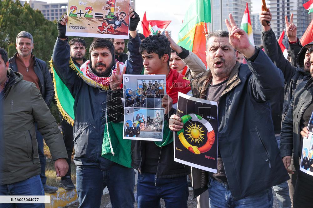 Demonstration in Support of Kurds in Syria - Iraq