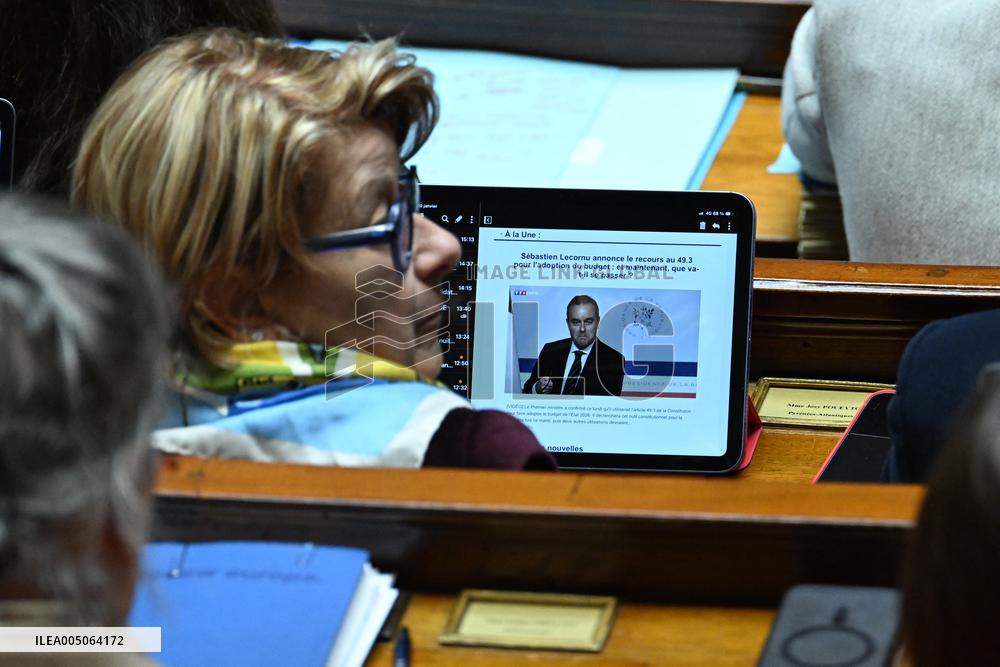 Session of Questions to The Government - Paris