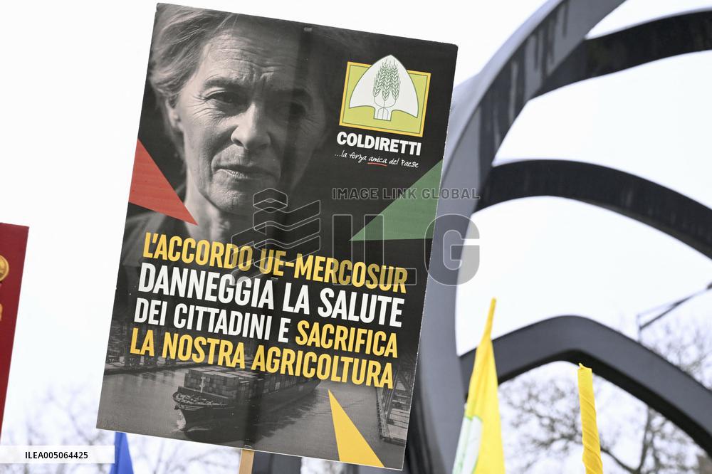 Farmers Demonstrate Against the EU-Mercosur Agreement - Strasbourg