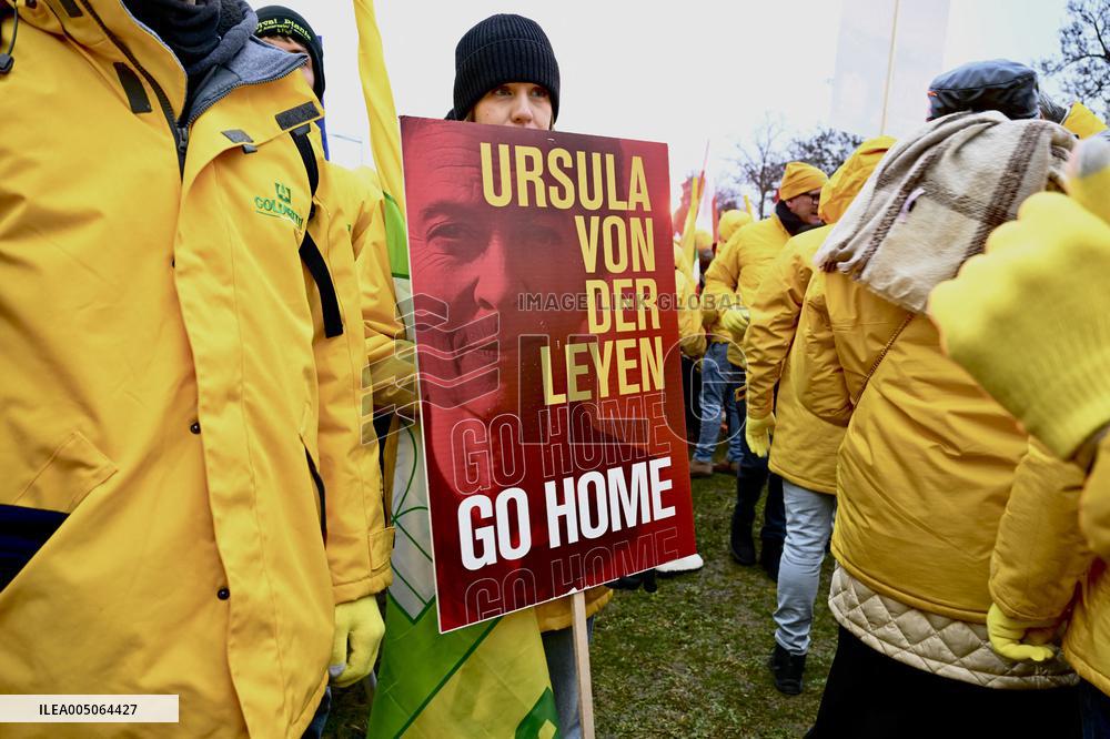 Farmers Demonstrate Against the EU-Mercosur Agreement - Strasbourg