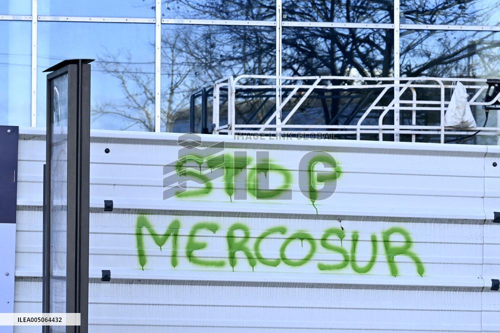 Farmers Demonstrate Against the EU-Mercosur Agreement - Strasbourg