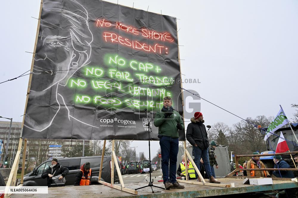 Farmers Demonstrate Against the EU-Mercosur Agreement - Strasbourg