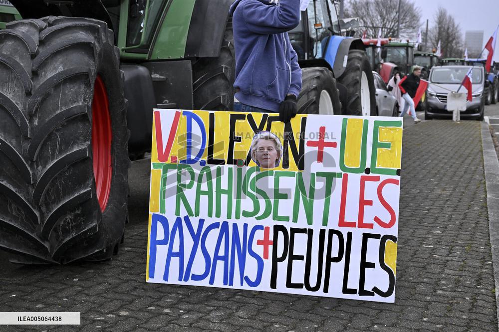 Farmers Demonstrate Against the EU-Mercosur Agreement - Strasbourg
