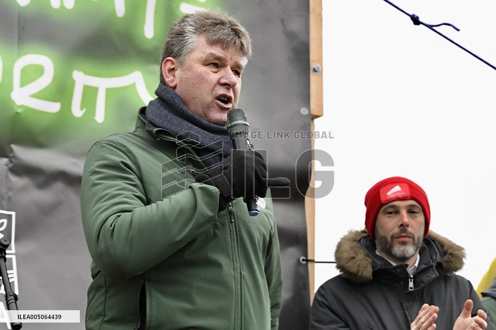 Farmers Demonstrate Against the EU-Mercosur Agreement - Strasbourg